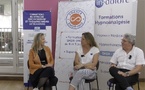 Olivia MERKES, de Bordeaux, répond aux questions de Laurent GROSS et Laurence ADJADJ à l'occasion de la Formation de France EMDR-IMO